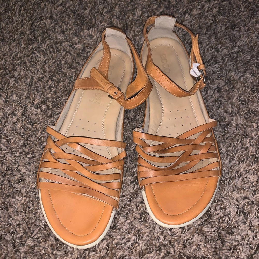 Ecco Weave Ankle Strap Sandals Size 41/10